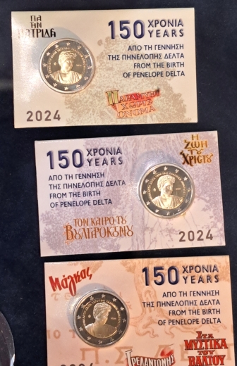 2 Euro Coincard Griechenland 2024 - Penelope Delta ( Variante meiner Wahl ) Nur 3 x 2000 St. Auflage