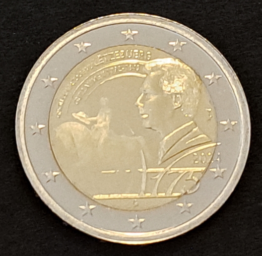 2 x 2 Euro Luxemburg 2024 - Großherzog Guillaume II + Feierstëppler ( FOTOPRÄGUNG )