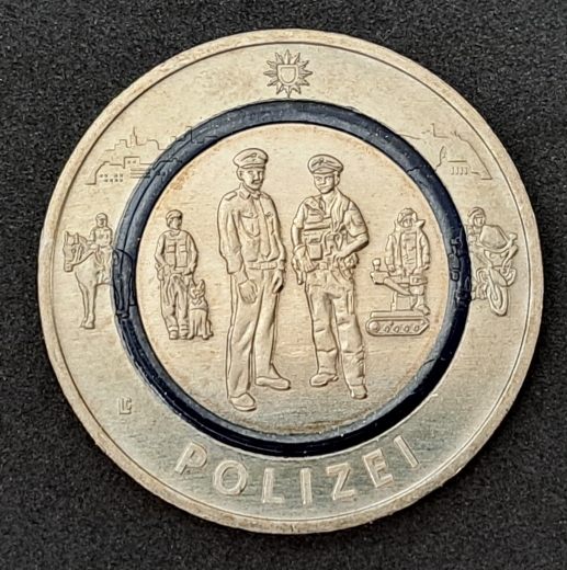 10 Euro BRD 2024 Polizei - Buchstabe F - Stuttgart