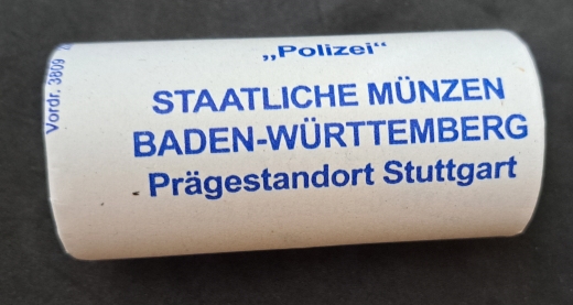 10 Euro Rolle BRD 2024 Polizei - Buchstabe F - Stuttgart