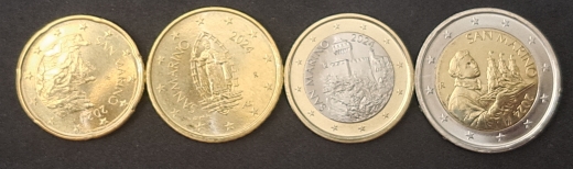 Mini KMS Lose 20 Cent - 2 Euro San Marino 2024