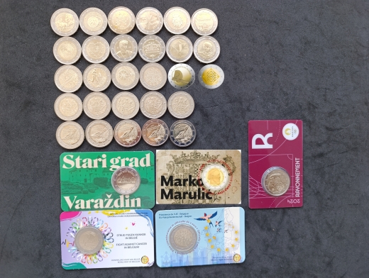 3-33 x 2 Euro Gedenkmünzen Komplett Set - Jahrgang 2024