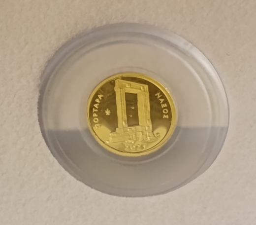 50 Euro Gold Münze Griechenland 2021 - Tempel von Naxos