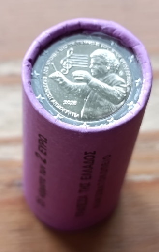 2 Euro Rolle Griechenland  2025 - Theodorakis - STGL