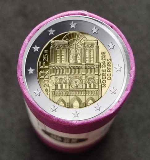 2 Euro Rolle Frankreich 2025 ( Notredame ) - STGL