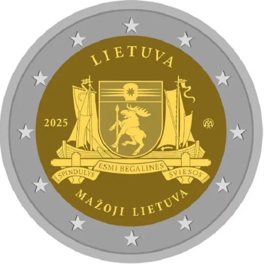 2 Euro Rolle Litauen 2025 - Litauische Ethnographische Regionen – Mažoji Lietuva