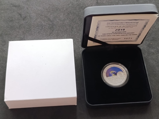 6 Euro Silber Münze Griechenland 2019 - Mondlandung
