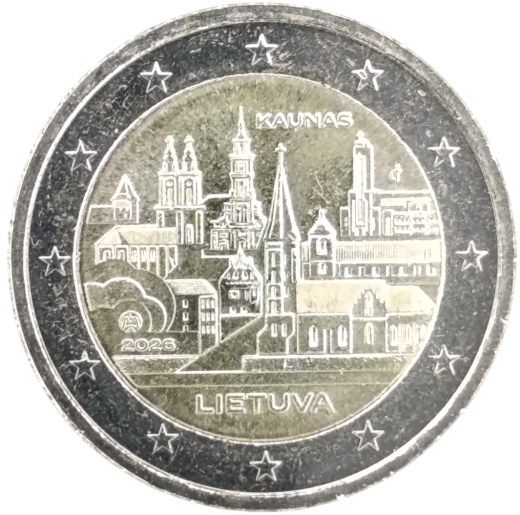 2 Euro Litauen 2026 - Litauische Städte – Kaunas