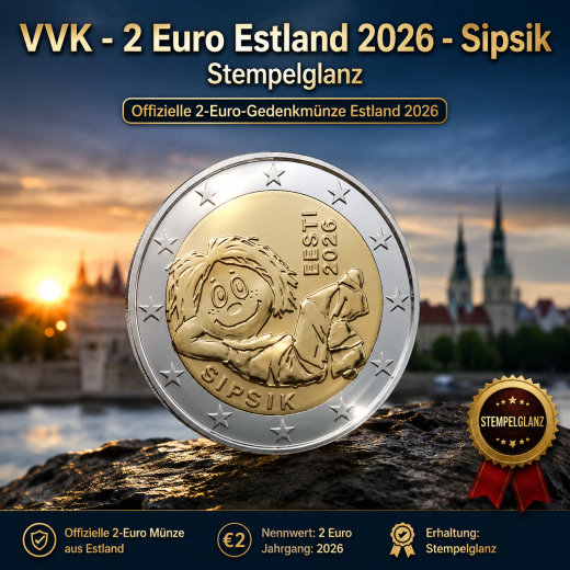 2 Euro Estland 2026 - Sipsik