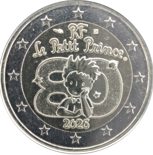 2 Euro Frankreich 2026 - 80 Jahre Veröffentlichung des Kleinen Prinzen