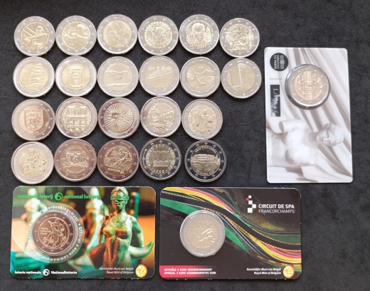 Angebot 01  - Alle 25 x 2 Euro Gedenkmünzen 2025 aus Europa - Siehe Beschreibung