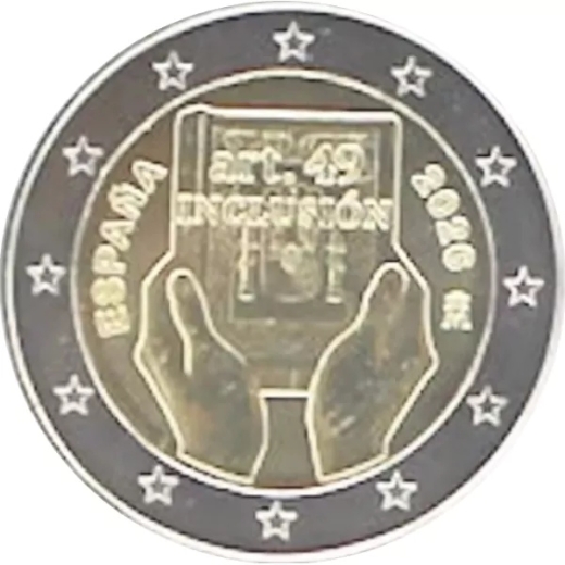 2 Euro Lose Spanien 2026 - Inklusion