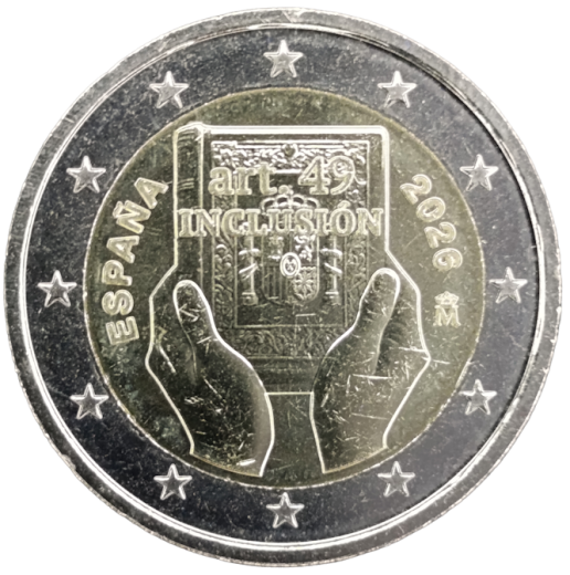2 Euro Spanien 2026 - Spanien und Behinderung: Schutz, Rechte und Inklusion
