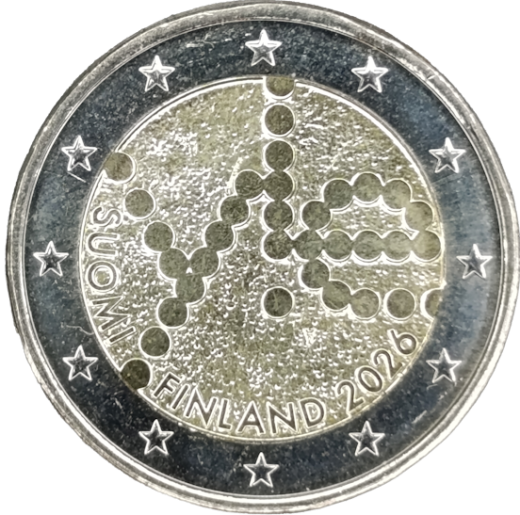 2 Euro Finnland 2026 - 100 Jahre Yleisradio
