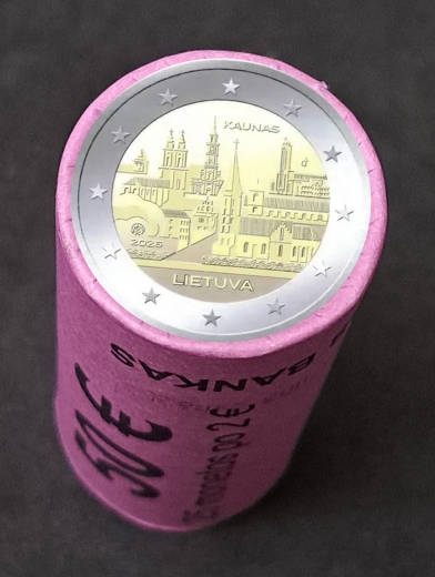 2 Euro Rolle Litauen 2026 2026 - Die Stadt Kaunas