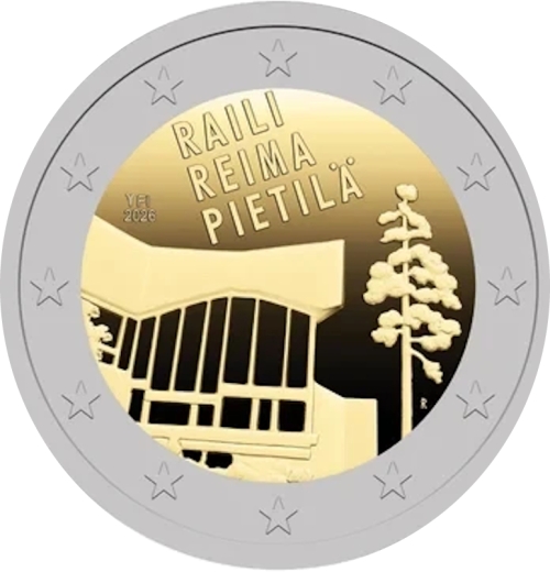 2 Euro Lose Münze Finnland 2026 - Raili und Reima Pietilä