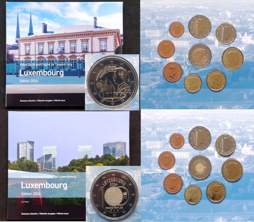2 x Offizieller KMS Luxemburg 2024 - BU Feiersteppler + Guillaume Fotovarianten