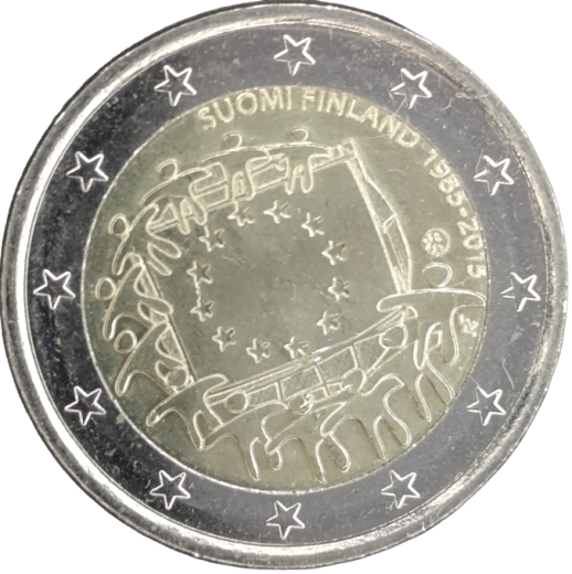 2 Euro Finnland 2015 - 30. Jahrestag der EU-Flagge