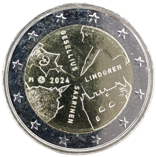 2 Euro Finnland 2024 - Gesellius, Lindgren, Saarinen - Finnische Architektur