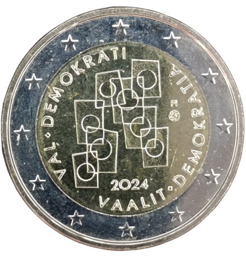 2 Euro Finnland 2024 - Wahlen und Demokratie