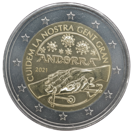 2 Euro Andorra 2021 - Fürsorge für unsere Senioren