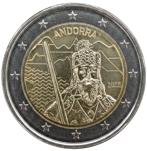 2 Euro Andorra 2022 - Die Legende Karls des Großen