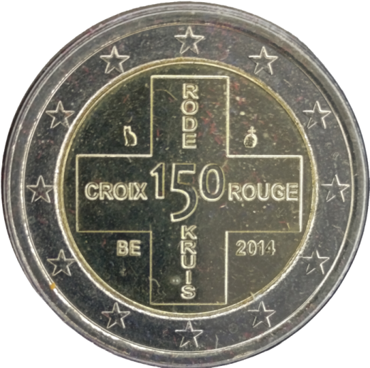 2 Euro Belgien 2014 - 150 Jahre Belgisches Rotes Kreuz