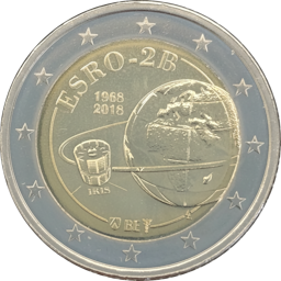 2 Euro Belgien 2018 - 50. Jahrestag des Starts des ESRO-2B-Satelliten