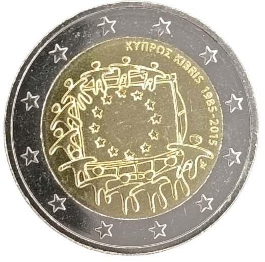 2 Euro Zypern 2015 - 30. Jahrestag der EU-Flagge