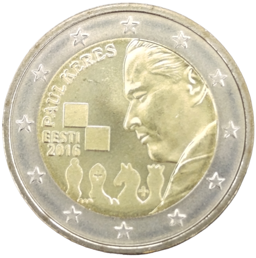2 Euro Estland 2016 - 100. Geburtstag von Paul Keres