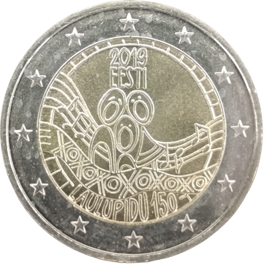 2 Euro Estland 2019 - 150. Jahrestag des Estnischen Sängerfestes