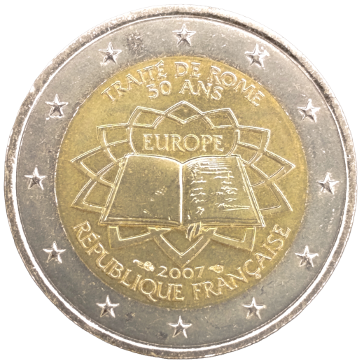2 Euro Frankreich 2007 - 50. Jahrestag der Römischen Verträge