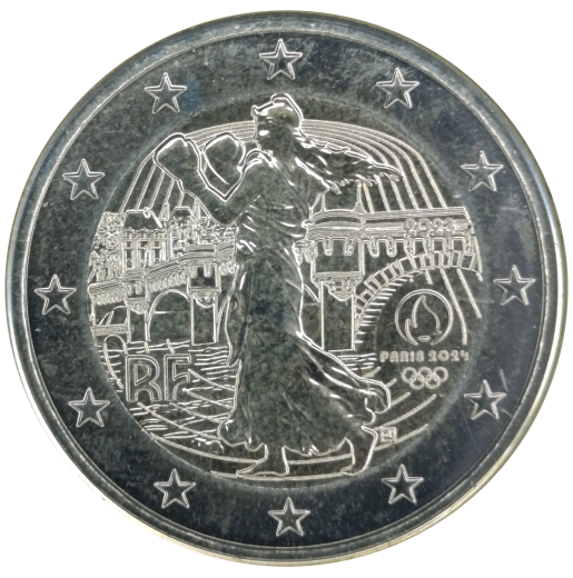 2 Euro Frankreich 2023 - Olympische Spiele Paris 2024