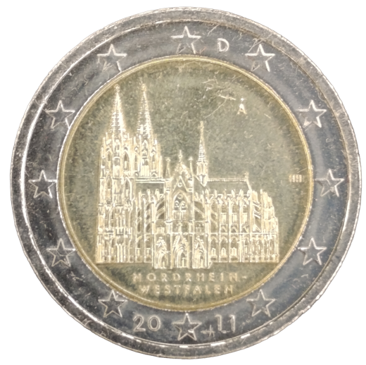 2 Euro Deutschland 2011 - Bundesland Nordrhein-Westfalen, Kölner Dom