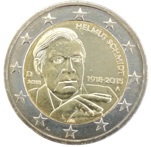 2 Euro Deutschland 2018 - 100. Geburtstag von Helmut Schmidt