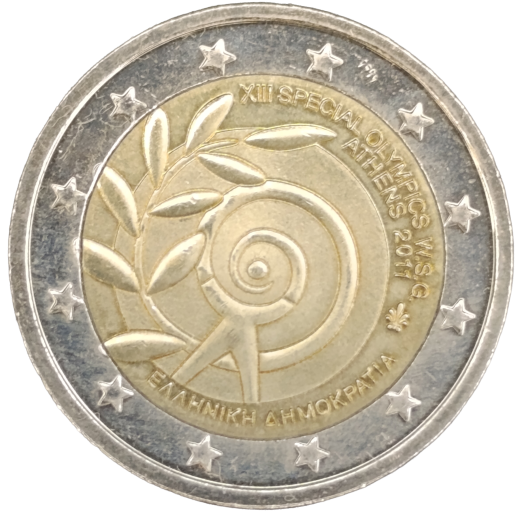 2 Euro Griechenland 2011 - XIII. Special Olympics Weltspiele - Athen 2011