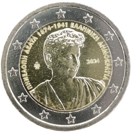 2 Euro Griechenland 2024 - 150. Geburtstag von Penelope Delta