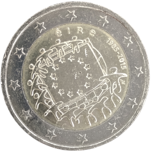 2 Euro Irland 2015 - 30. Jahrestag der EU-Flagge
