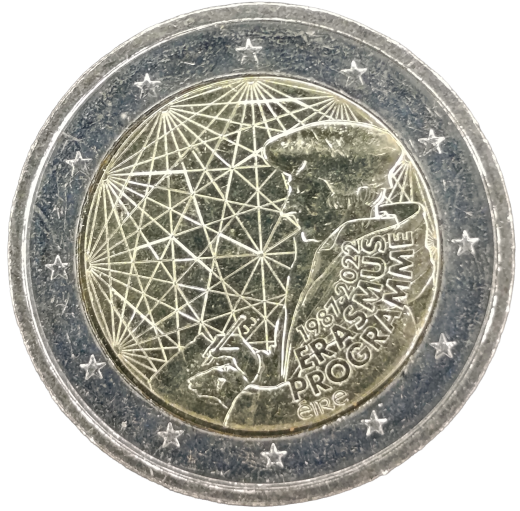 2 Euro Irland 2022 - 35. Jahrestag des Erasmus-Programms