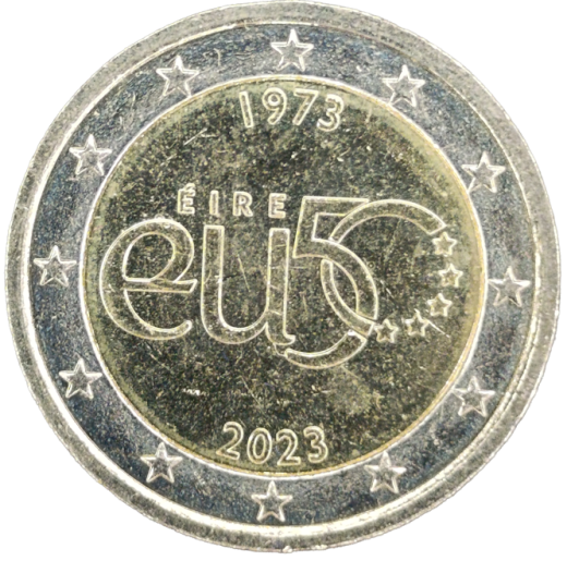 2 Euro Irland 2023 - 50 Jahre irische Mitgliedschaft in der Europäischen Union