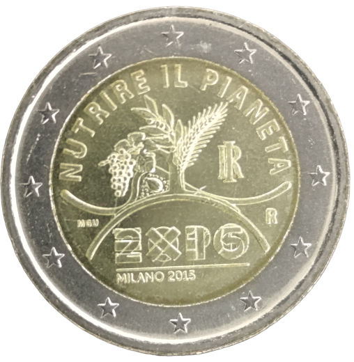 2 Euro Italien 2015 - EXPO Mailand 2015