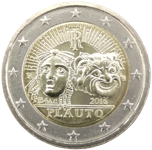 2 Euro Italien 2016 - 2200. Todestag von Titus Maccius Plautus