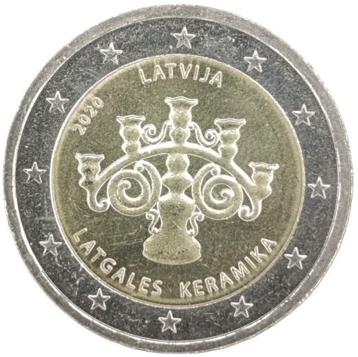 2 Euro Lettland 2020 - Lettgallische Keramik