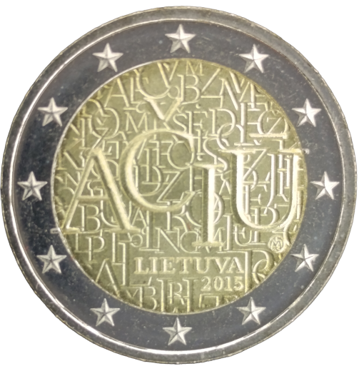 2 Euro Litauen 2015 - Die litauische Sprache