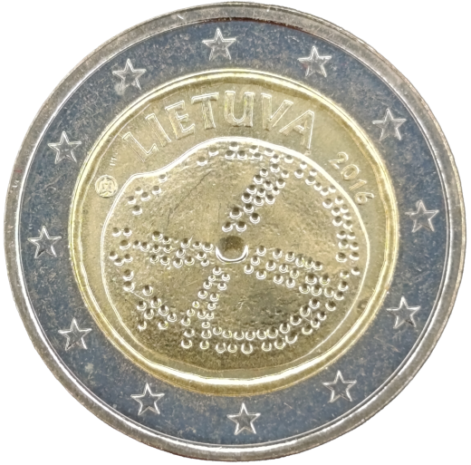 2 Euro Litauen 2016 - Baltische Kultur
