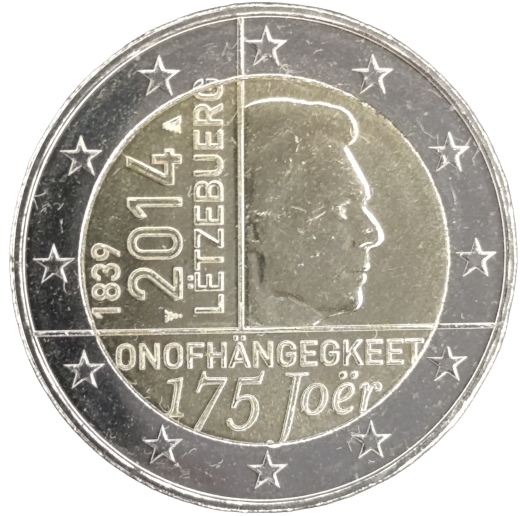 2 Euro Luxemburg 2014 - 175 Jahre Unabhängigkeit Luxemburgs