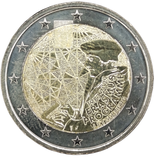 2 Euro Luxemburg 2022 - 35. Jahrestag des Erasmus-Programms