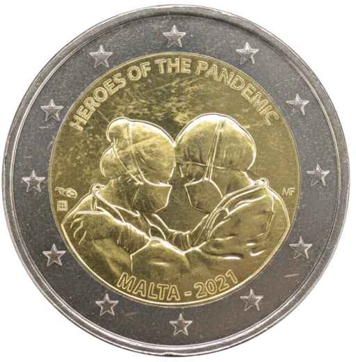 2 Euro Malta 2021 - Helden der Pandemie