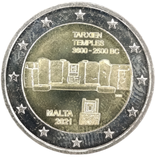 2 Euro Malta 2021 - Tarxien Temples