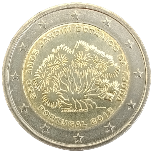 2 Euro Portugal 2018 - 250. Jahrestag des Botanischen Gartens Ajuda